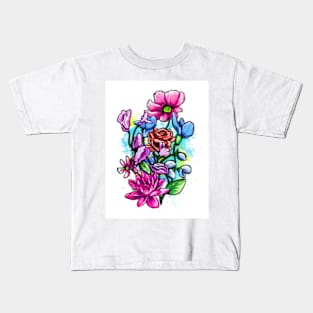 Floral Pop Kids T-Shirt